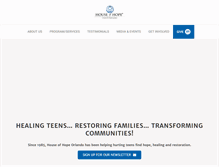 Tablet Screenshot of houseofhopeorlando.org